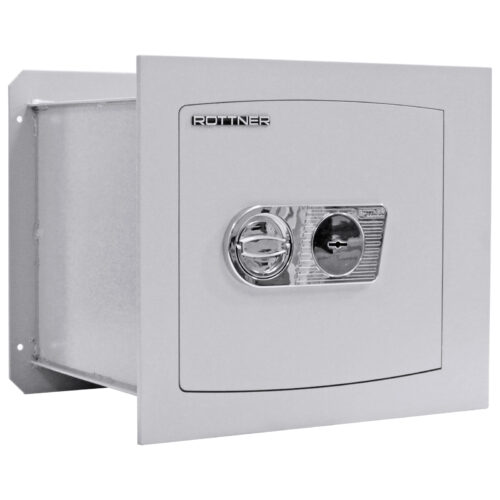 Rottner Delta 40 stěnový trezor stříbrný